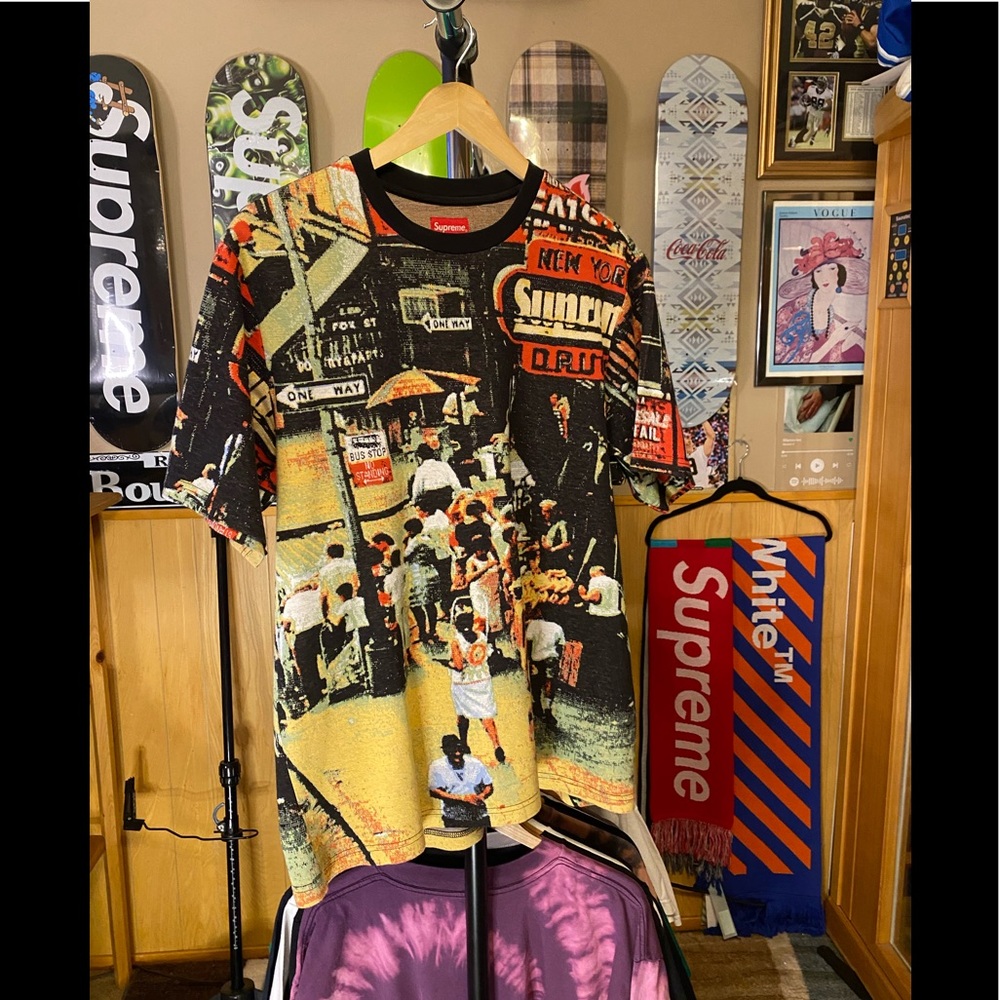 Supreme tapestry street scene shirt